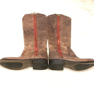Steve Madden 'Ruse' Subtly distressed leather & Western-inspired stitching sz 7M